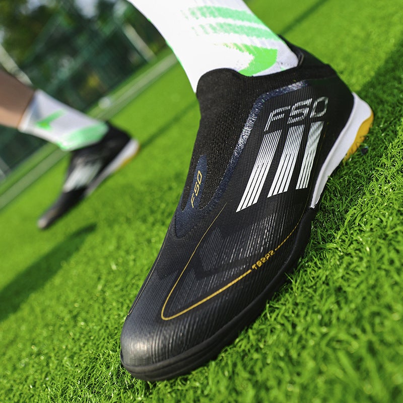 Messi F50 Football Shoes Ultra-Light Fg Long Broken Nails Tf Laceless Speed Falcon Adult Men'S And Women'S Training Shoes - Image 3